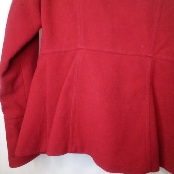 O'neill Coat women S Button Front Wool Blend Red - Picture 15 of 16